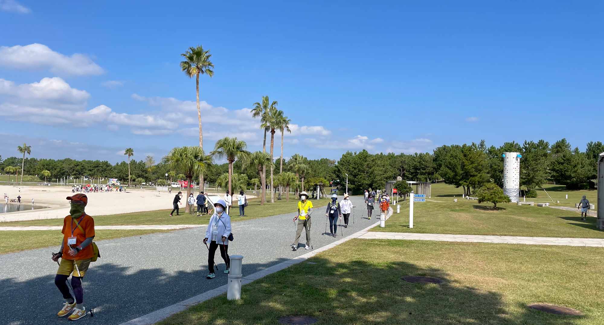 きらら博公園ノルディックウォーキング